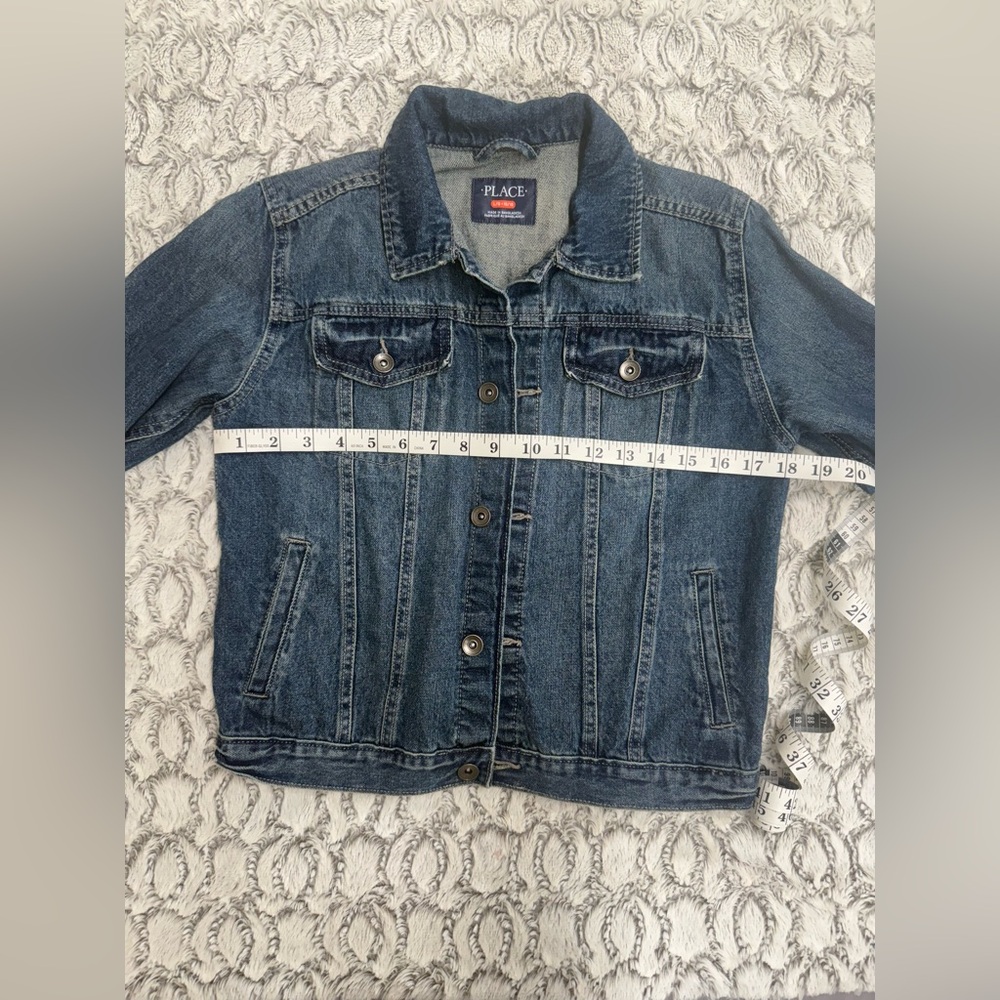 Children’s place denim jacket kids size large 10/12 - Picture 8 of 10